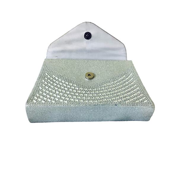 Silver Glitter Evening Clutch - Picture 7 of 7